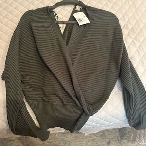 Free People Green Sweater (NWT)